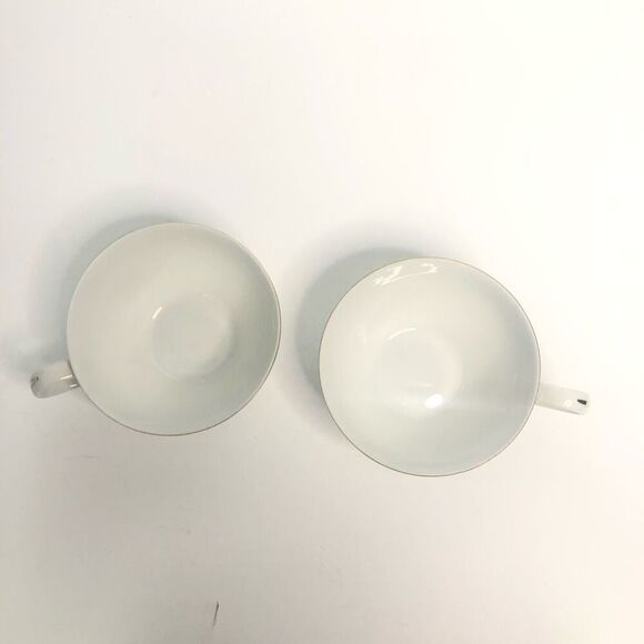 kaysons fine china golden rhapsody teacups set of 2 vintage 1961 bellflower gold - Picture 2 of 7